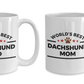 World's Best Dachshund Dad and Mom Couple Ceramic Mug - Set of 2 His and Hers