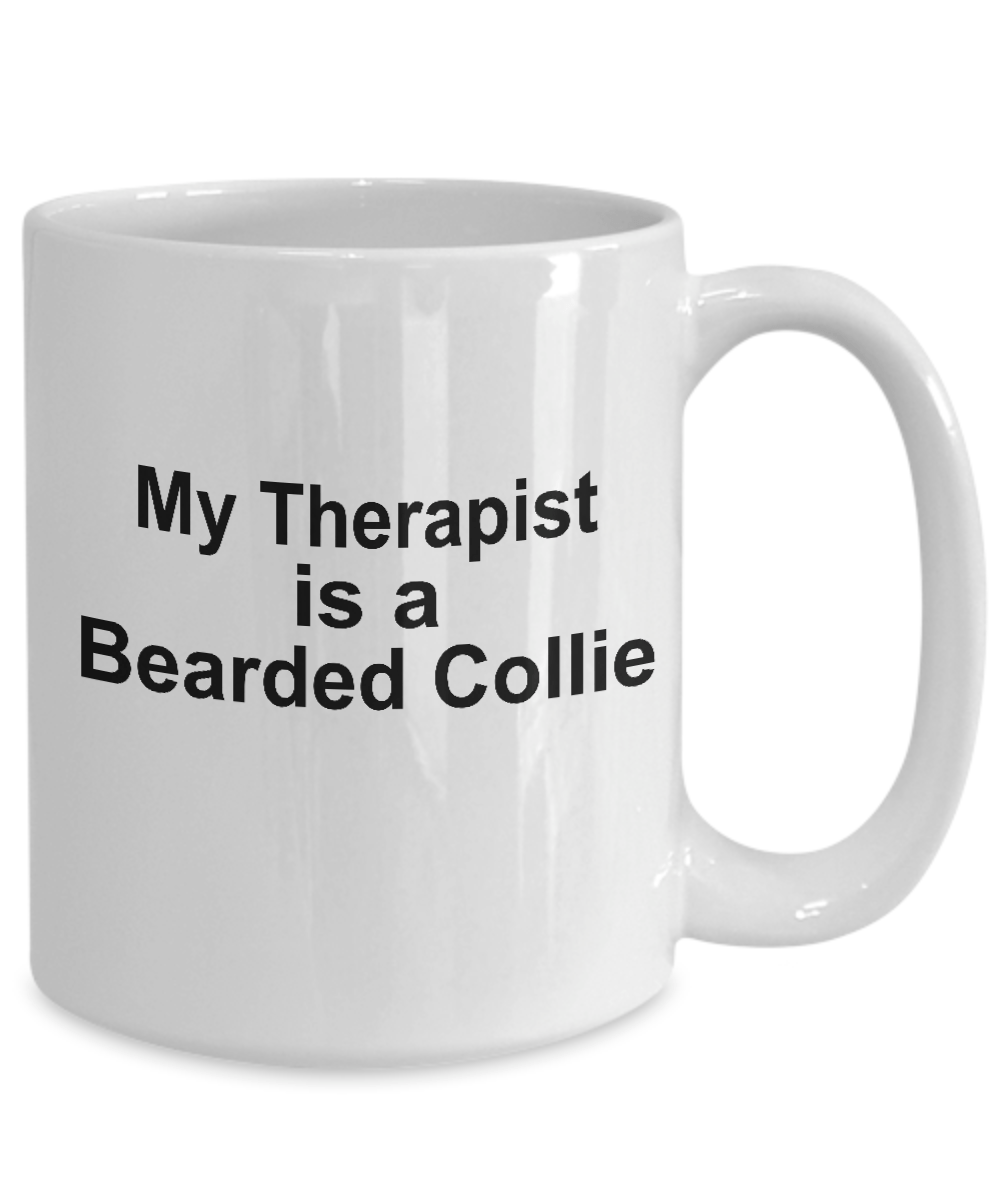 Bearded Collie Dog Therapist Coffee Mug