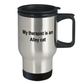 Alley Cat Therapist Travel Coffee Mug