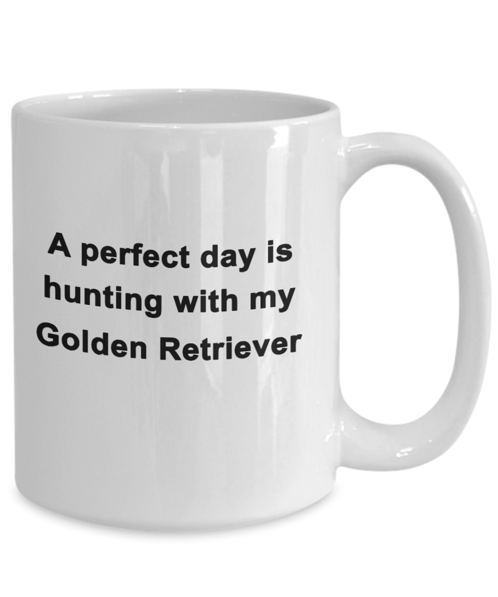 Golden Retriever Hunting Dog Lover Perfect Day Gift White Ceramic Coffee Mug