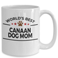 Canaan Dog Lover Gift World's Best Mom Birthday Mother's Day White Ceramic Coffee Mug