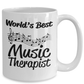 Music Therapist Gift White Ceramic Coffee Mug