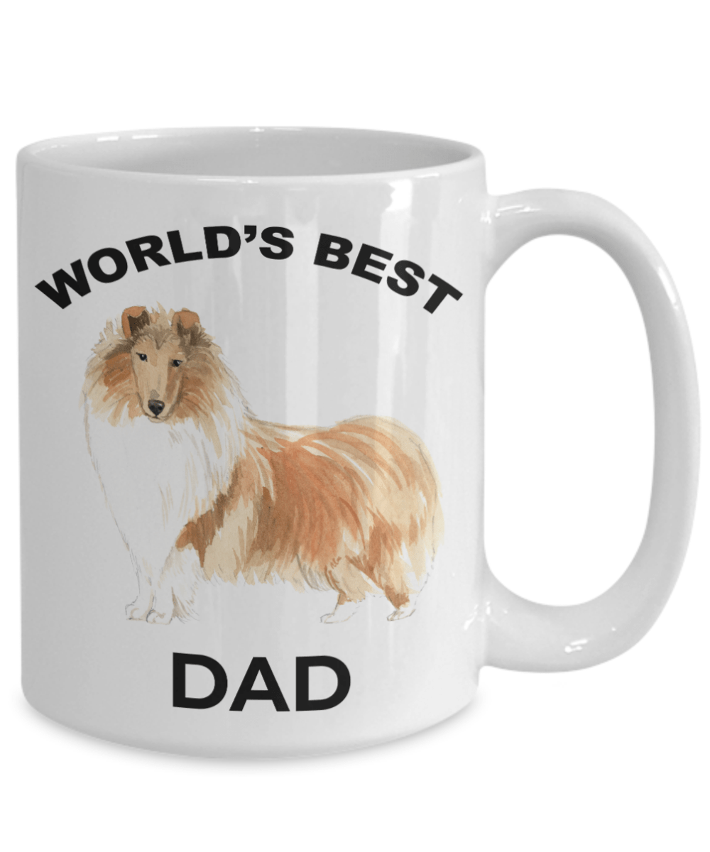 Collie Dog Best Dad Coffee Mug