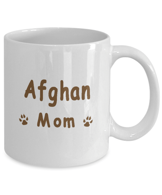 My Kid Has Paws, Afghan Mom White Mug