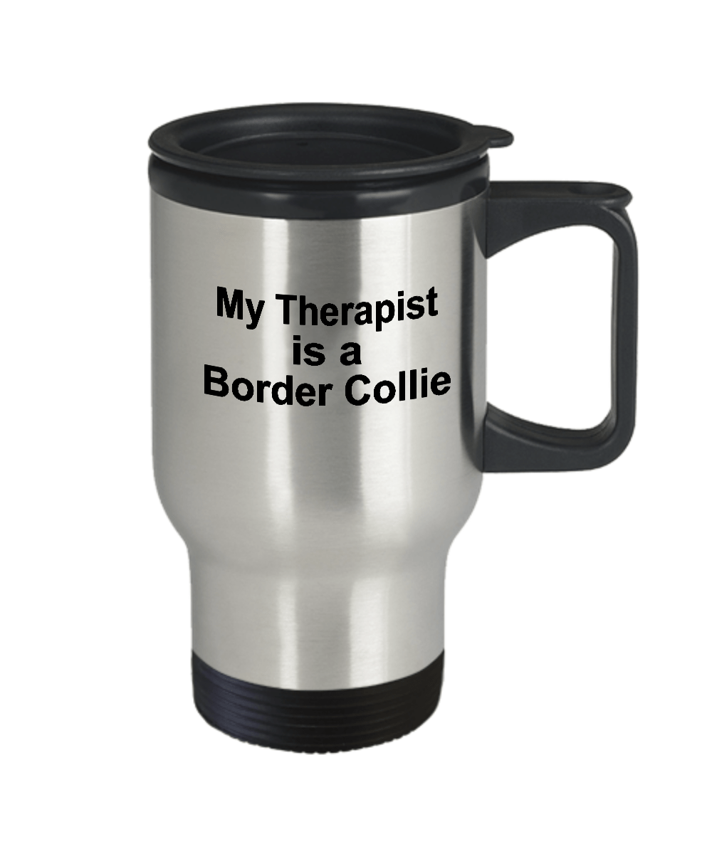 Border Collie Dog Therapist Travel Coffee Mug