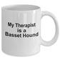Funny Basset Hound Dog Therapist Coffee Mug