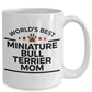 Miniature Bull Terrier Dog Mom Coffee Mug