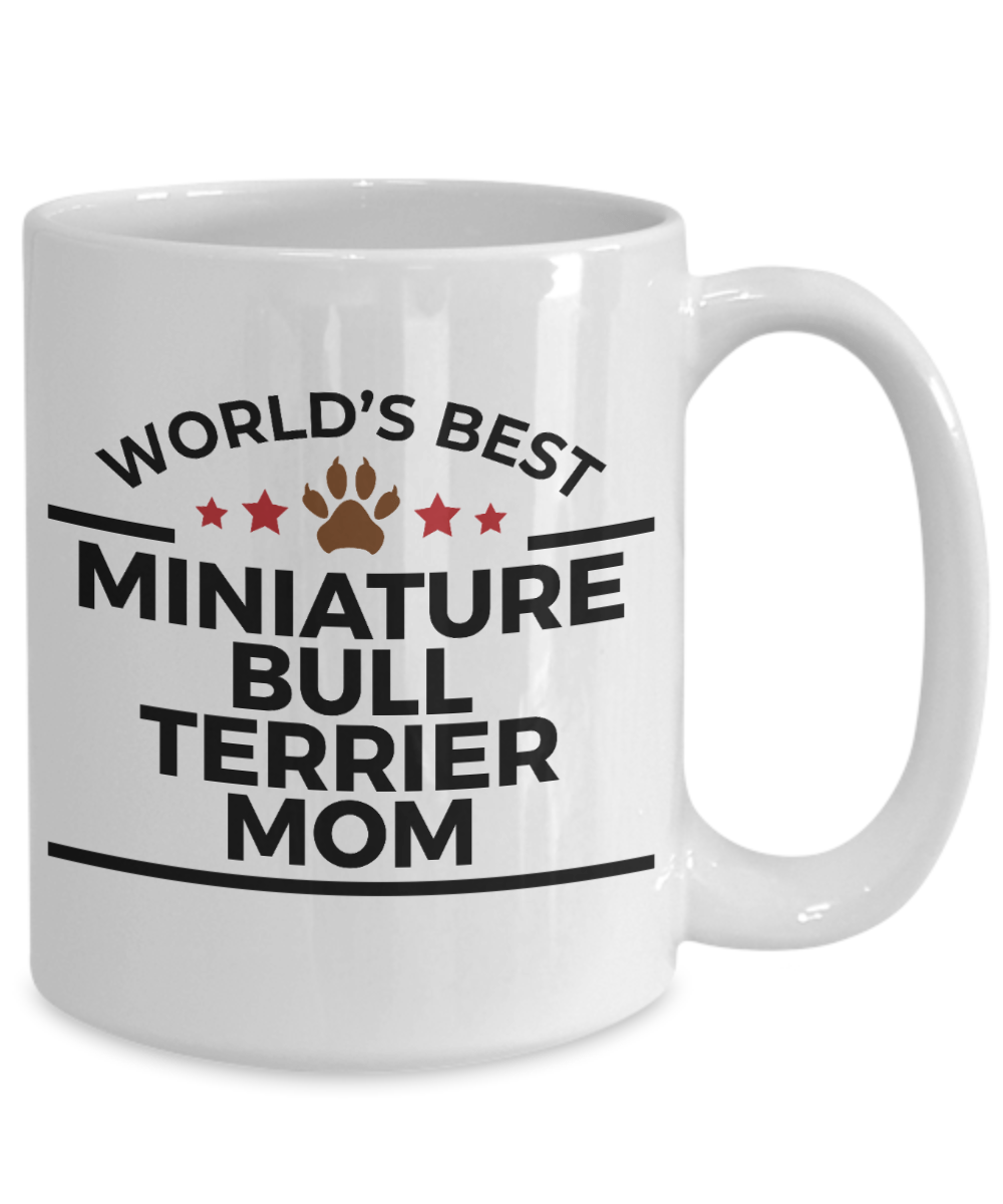 Miniature Bull Terrier Dog Mom Coffee Mug