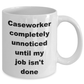 Caseworker funny coffee mug