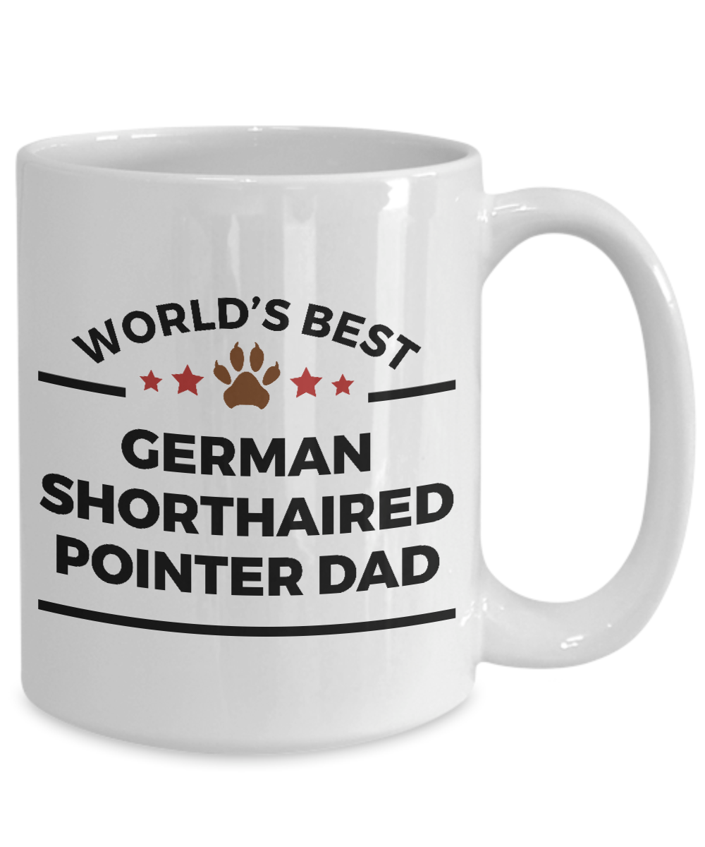 German Shorthaired Pointer Dog Lover Gift World's Best Dad Birthday Father's Day Ceramic Coffee Mug