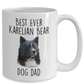 Best Ever Karelian Bear Dog Dad Ceramic Custom Coffee Mug