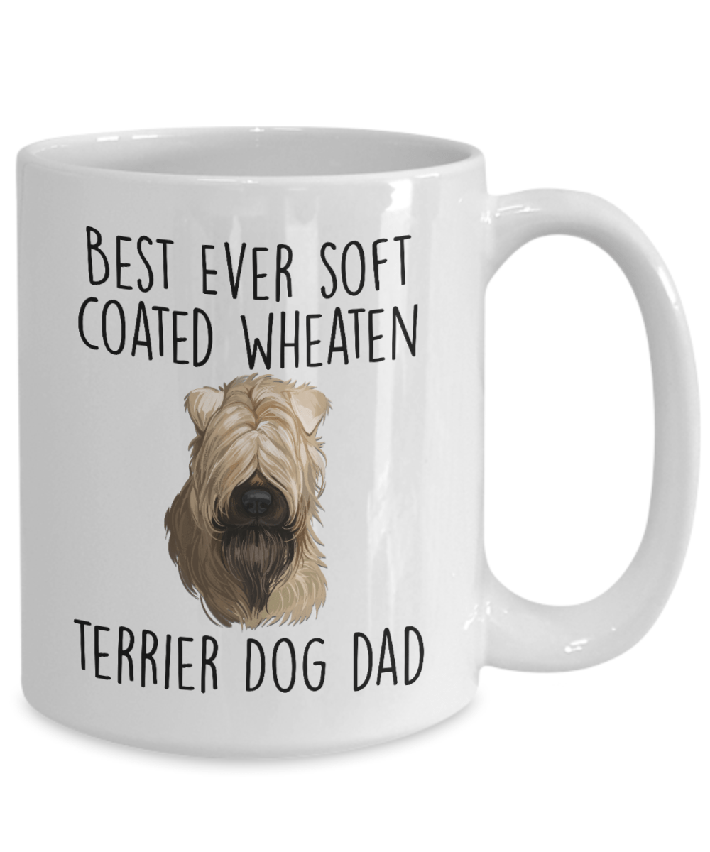 Best Ever Soft Coated Wheaten Terrier Dog Dad Ceramic Coffee Mug