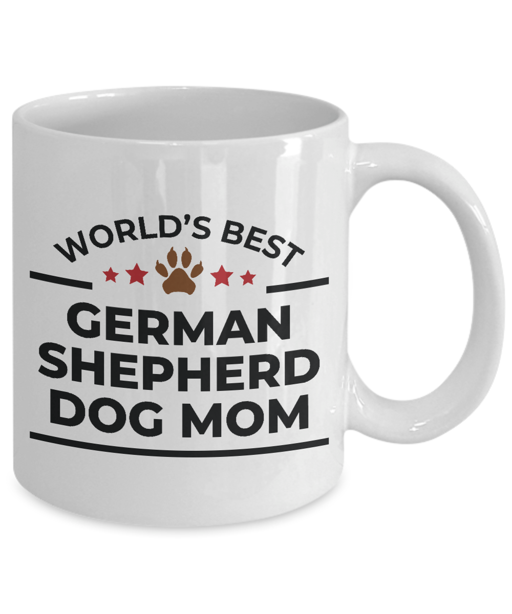 World's Best German Shepherd Dog Mom White Ceramic Mug