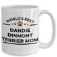 Dandie Dinmont Terrier Dog Lover Gift World's Best Mom Birthday Mother's Day Ceramic Coffee Mug