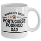 Portuguese Podengo Dog Lover Gift World's Best Dad Birthday Father's Day White Ceramic Coffee Mug