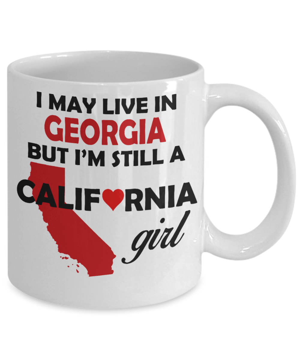 California Girl Living in Georgia Mug