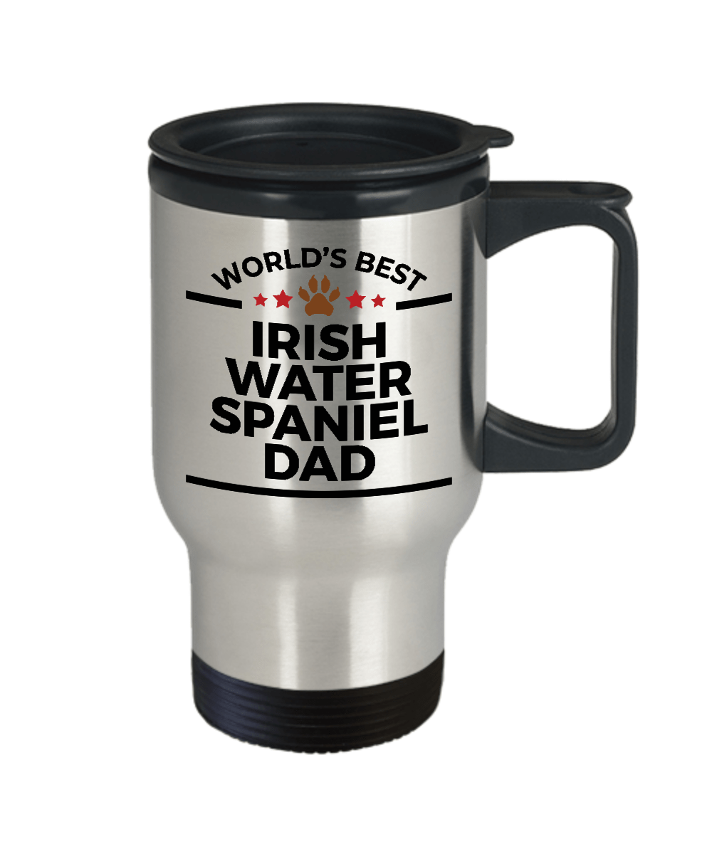 Irish Water Spaniel Dog Dad Travel  Mug