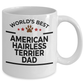American Hairless Terrier Dog Dad Coffee Mug