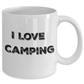 I Love Camping White Ceramic Coffee Mug