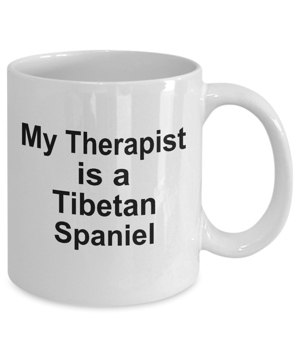 Tibetan Spaniel Dog Owner Lover Funny Gift Therapist White Ceramic Coffee Mug