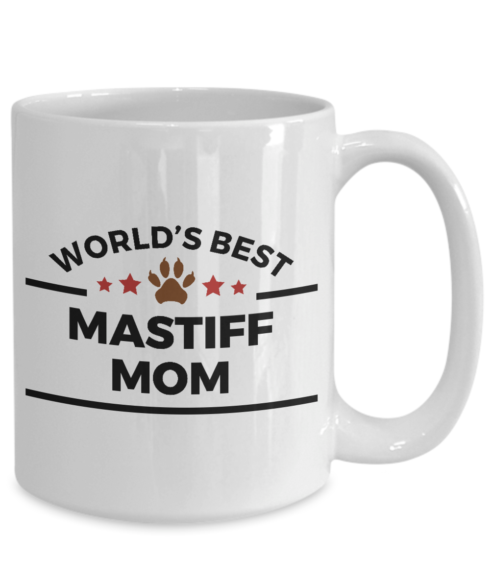 Mastiff Dog Lover Mug Gift World's Best Mom Coffee Cup Birthday Mother's Day