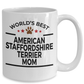 American Staffordshire Terrier Dog Mom Coffee Mug