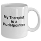 Pudelpointer Dog Owner Lover Funny Gift Therapist White Ceramic Coffee Mug