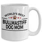 Bullmastiff Dog Lover Gift World's Best Mom Birthday Mother's Day White Ceramic Coffee Mug