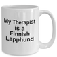 Finnish Lapphund Dog Owner Lover Funny Gift Therapist White Ceramic Coffee Mug