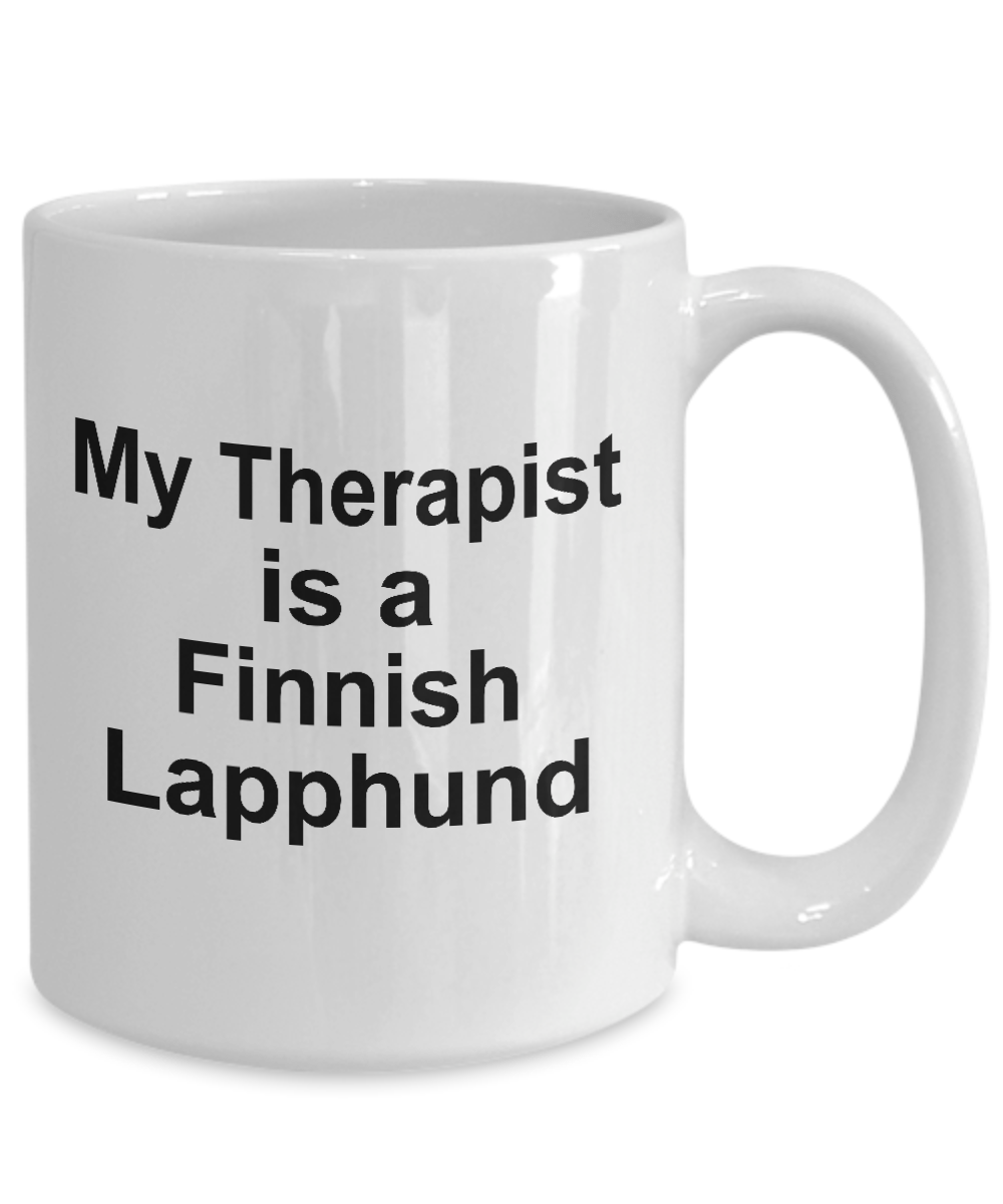 Finnish Lapphund Dog Owner Lover Funny Gift Therapist White Ceramic Coffee Mug