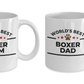World's Best Boxer Dad and Mom Couple Ceramic Mug - Set of 2 - His and Hers