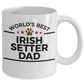 Irish Setter World's Best Dog Dad Ceramic Coffee Mug