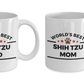 Shih Tzu Dog Dad and Mom Coffee Mug Set of 2