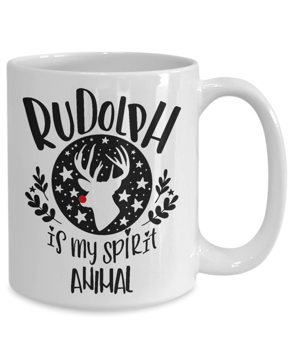 Holiday Mug - Rudolph is my Spirit Animal