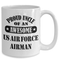 US Air Force Airman Proud Uncle Coffee Mug