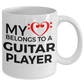 Guitar Player Mug - My Heart Belongs to a Guitar Player