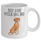 Best Ever Vizsla Dog Dad Ceramic Coffee Mug