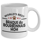 Braque du Bourbonnais Dog Lover Gift World's Best Mom Birthday Mother's Day White Ceramic Coffee Mug