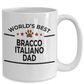 Bracco Italiano World's Best Dad Custom Ceramic Coffee Mug