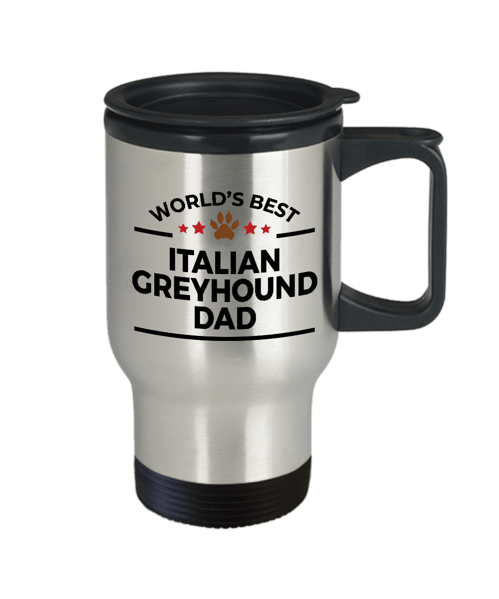 Italian Greyhound Dog Dad Travel Coffee Mug