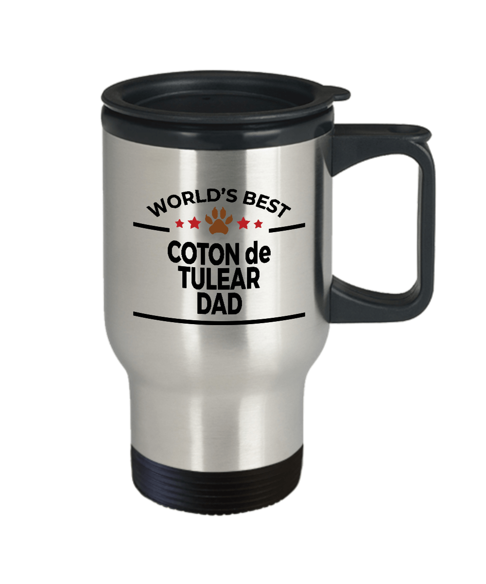 Coton de Tulear Dog Dad Travel Coffee Mug
