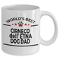 Cirneco dell'Etna Dog Lover Gift World's Best Dad Birthday Father's Day White Ceramic Coffee Mug