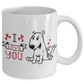 I Love You Cute Valentine Puppy Mug