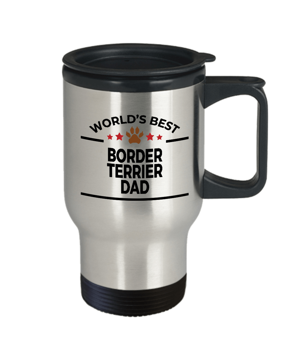 Border Terrier Dog Dad Travel Coffee Mug