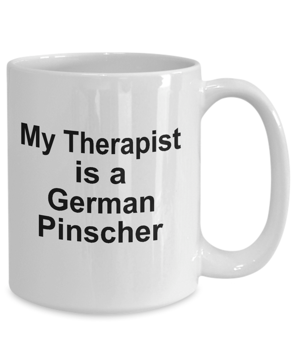 German Pinscher Dog Owner Lover Funny Gift Therapist White Ceramic Coffee Mug
