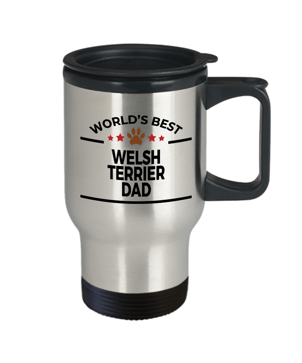Welsh Terrier Dog Dad Travel Coffee Mug