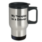 Drever Dog Owner Lover Funny Gift Therapist Stainless Steel Insulated Travel Coffee Mug