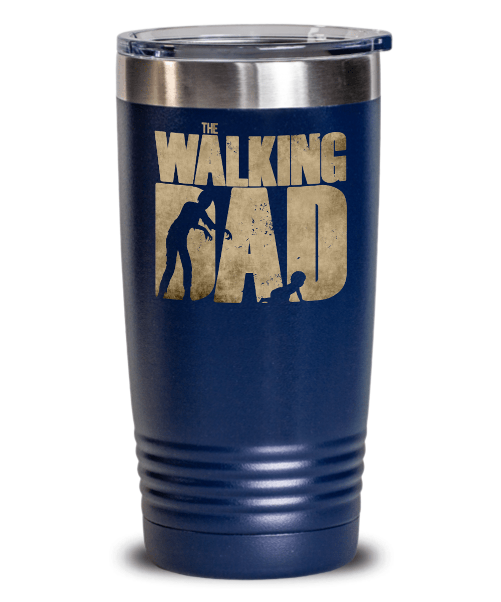 Funny Dad Large Tumbler Mug - The Walking Dad