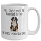 Funny Bernese Mountain Dog Custom Ceramic Coffee Mug - Guests must be approved