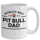 Pit Bull Dog Dad Coffee Mug